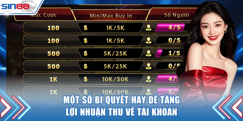 Một số bí quyết hay để tăng lợi nhuận thu về tài khoản